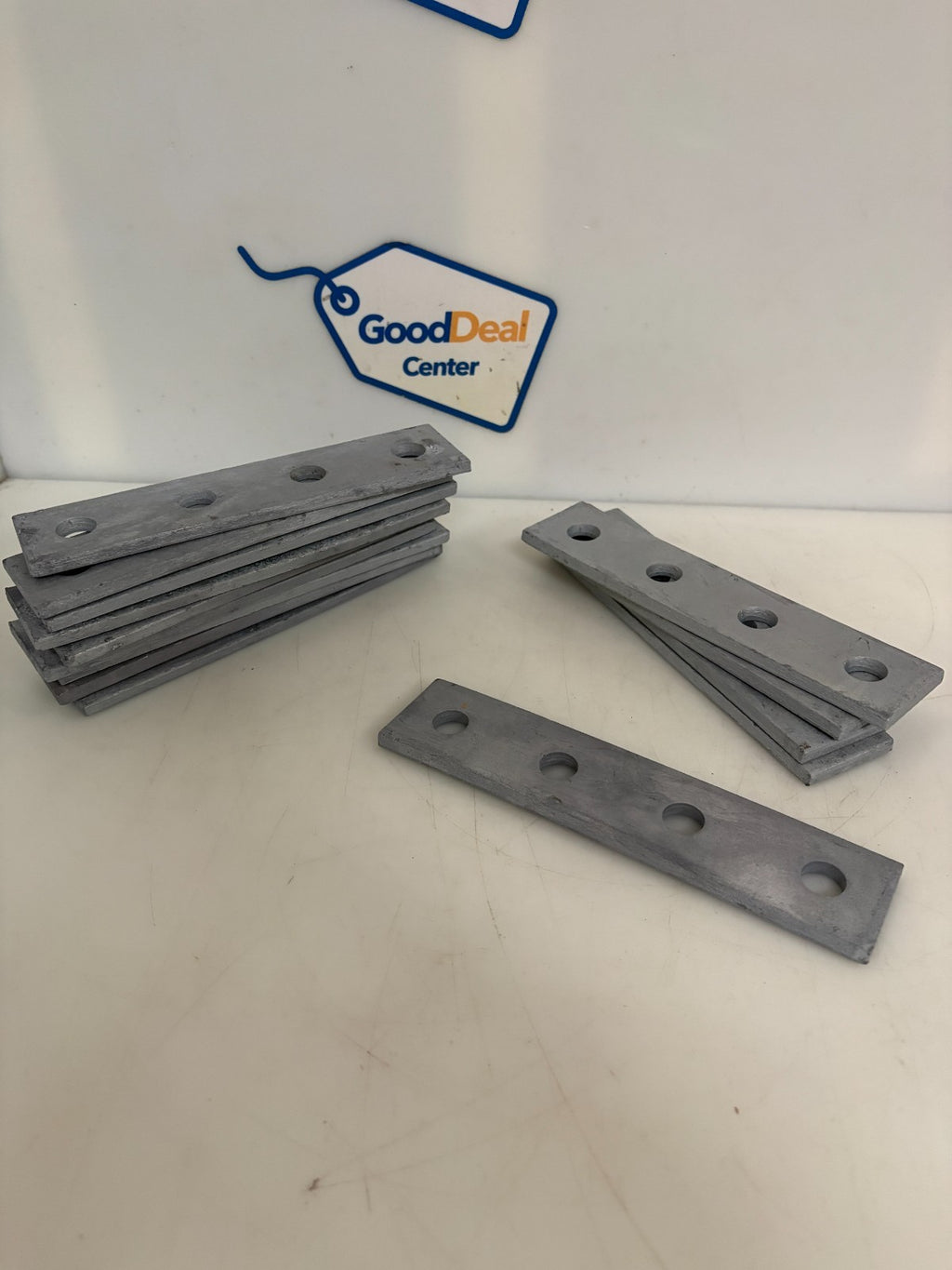 LOT OF 14 ABB THOMAS & BETTS 4 HOLE GALVANIZED PLATE CONNECTOR B-9660