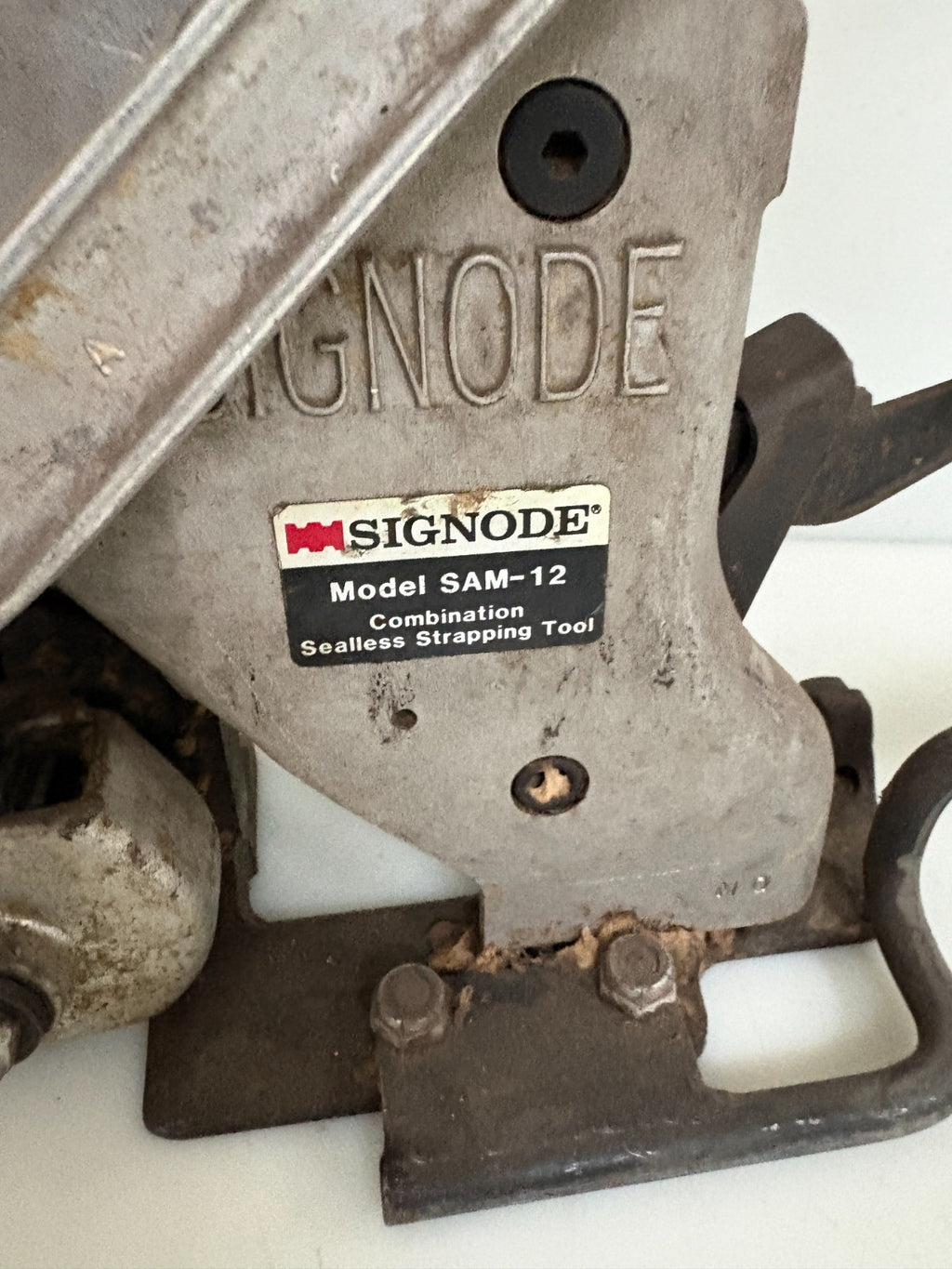 SIGNODE VINTAGE COMBINATION SEALLESS STRAPPING TOOL MODEL SAM-12
