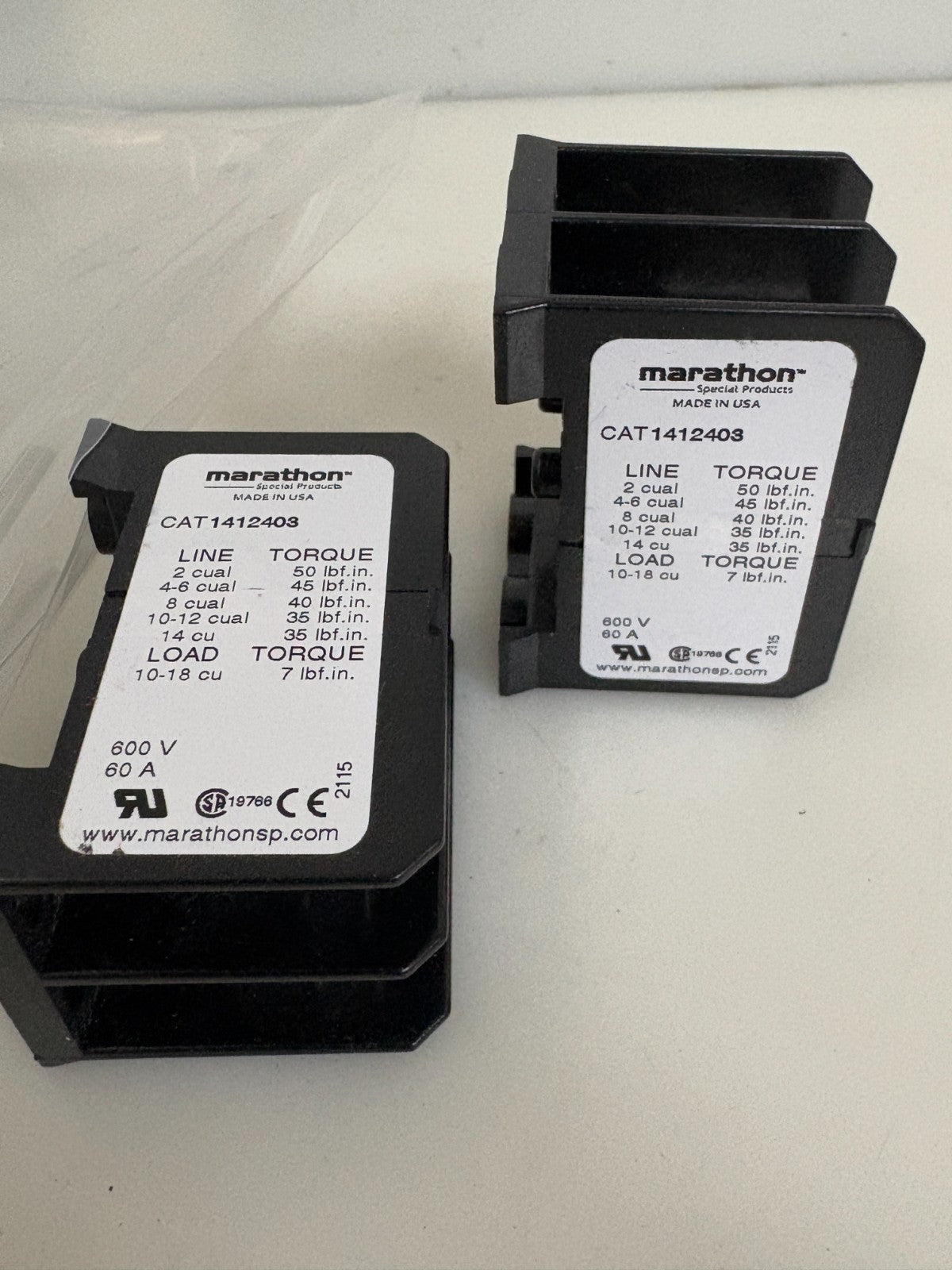 LOT OF 7 MARATHON DISTRIBUTION TERMINAL BLOCK 1412403
