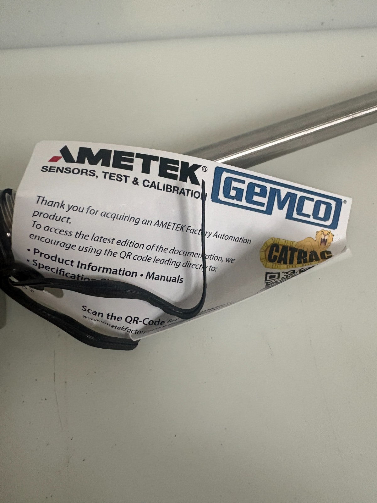 AMETEK GEMCO V MAX LINEAR DISPLACEMENT TRANSDUCER ANALOG OUTPUT 1