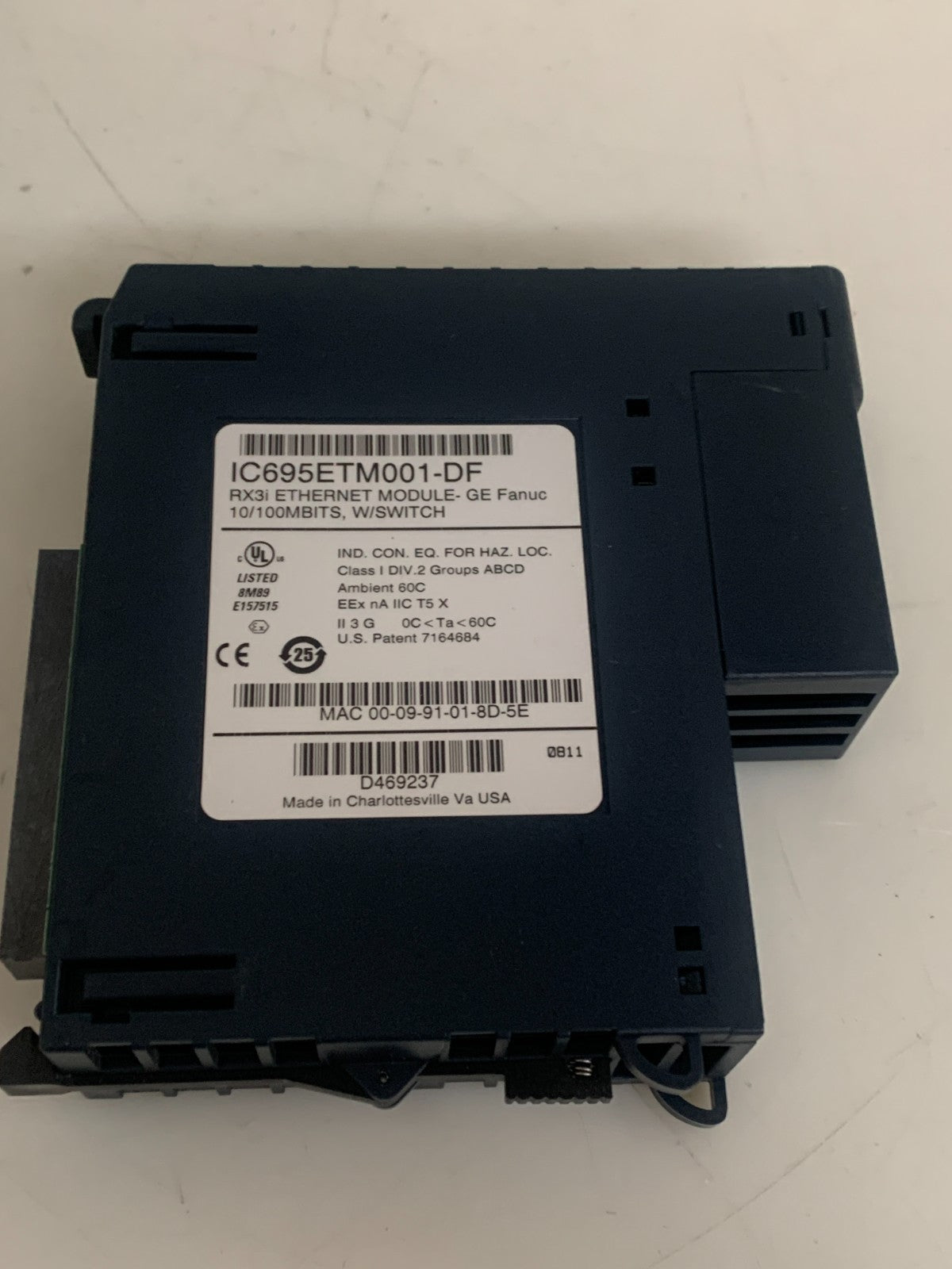 GE FANUC ETHERNET MODULE IC695ETM001-DF RX3I2