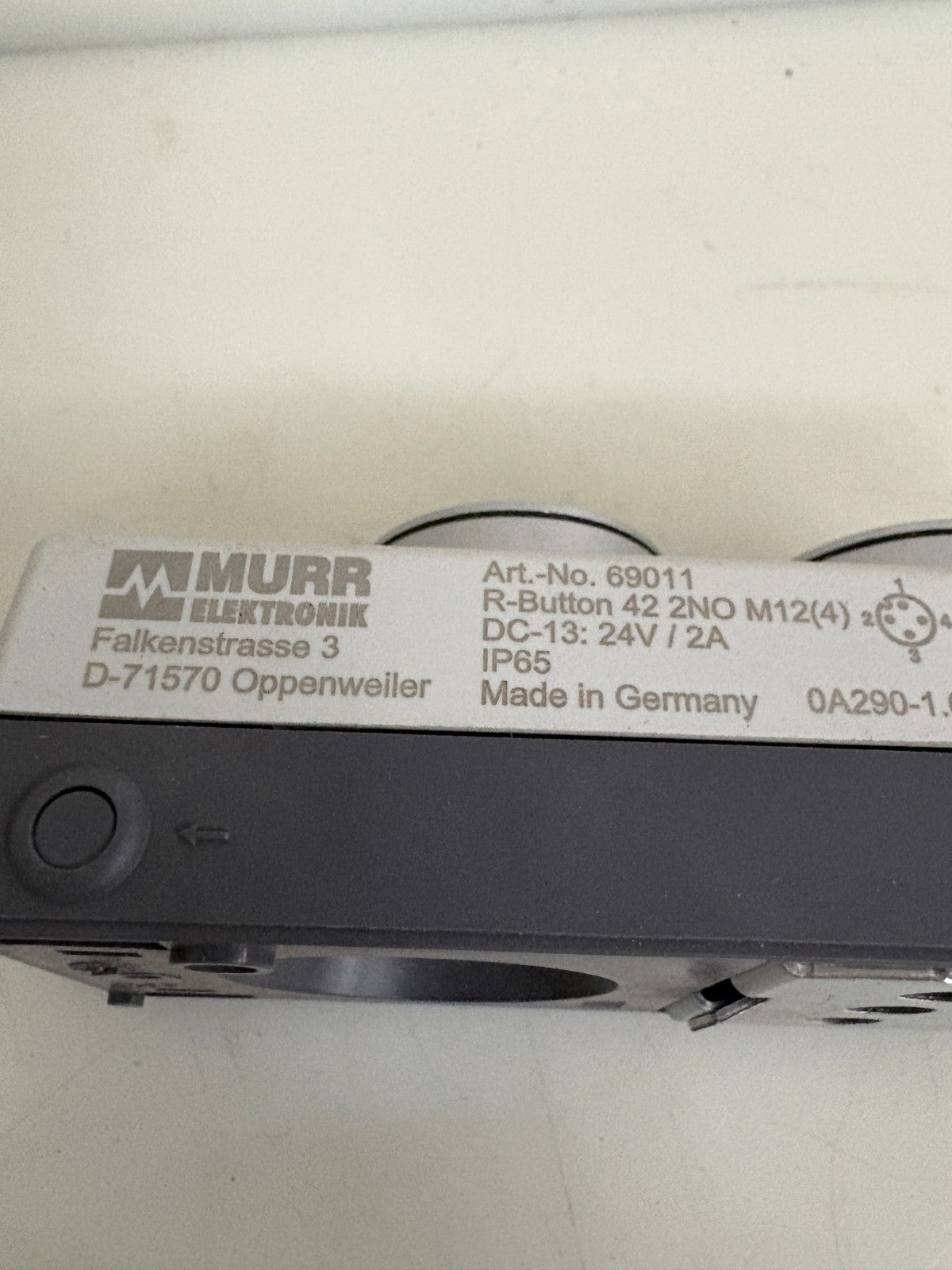 MURR ELEKTRONIK RESET SWITCH #69011 2