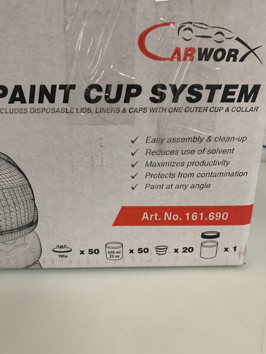 CARWORX PAINT CUP SYSTEM PCS KIT #161.690