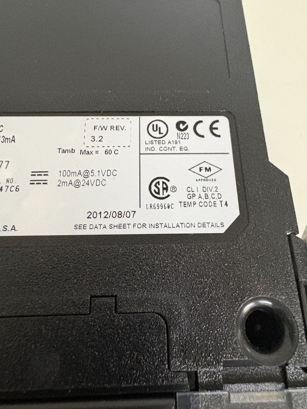 HONEYWELL AC INPUT 120VAC TC-IDA161 G01