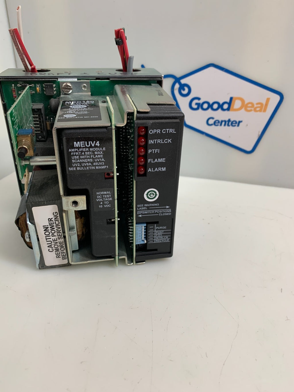 FIREYE   MEC120  120V Chassis   w/MEUV4  Amplifier Module & MEP230  Programmer