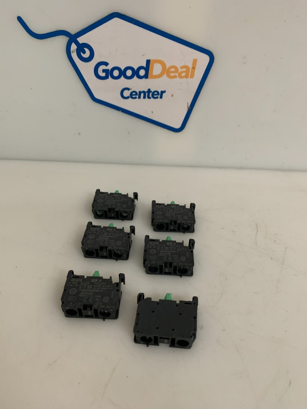 LOT OF 6 SPRECHER-SCHUH CONTACT BLOCK D7-X10