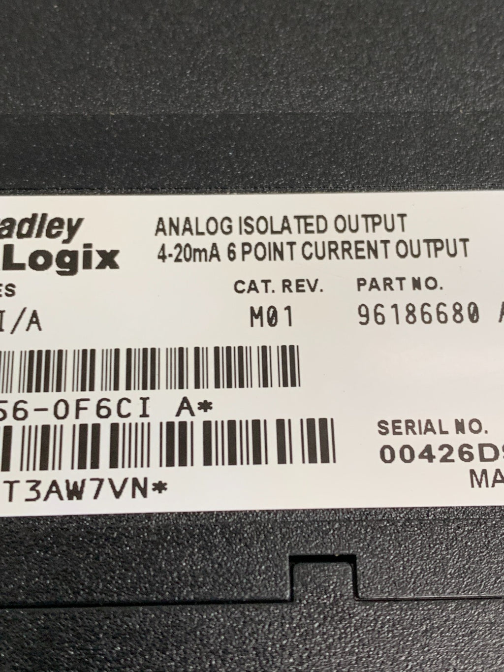 ALLEN BRADLEY / Logix   1756-OF6CI/A  PLC Analog Module  M013