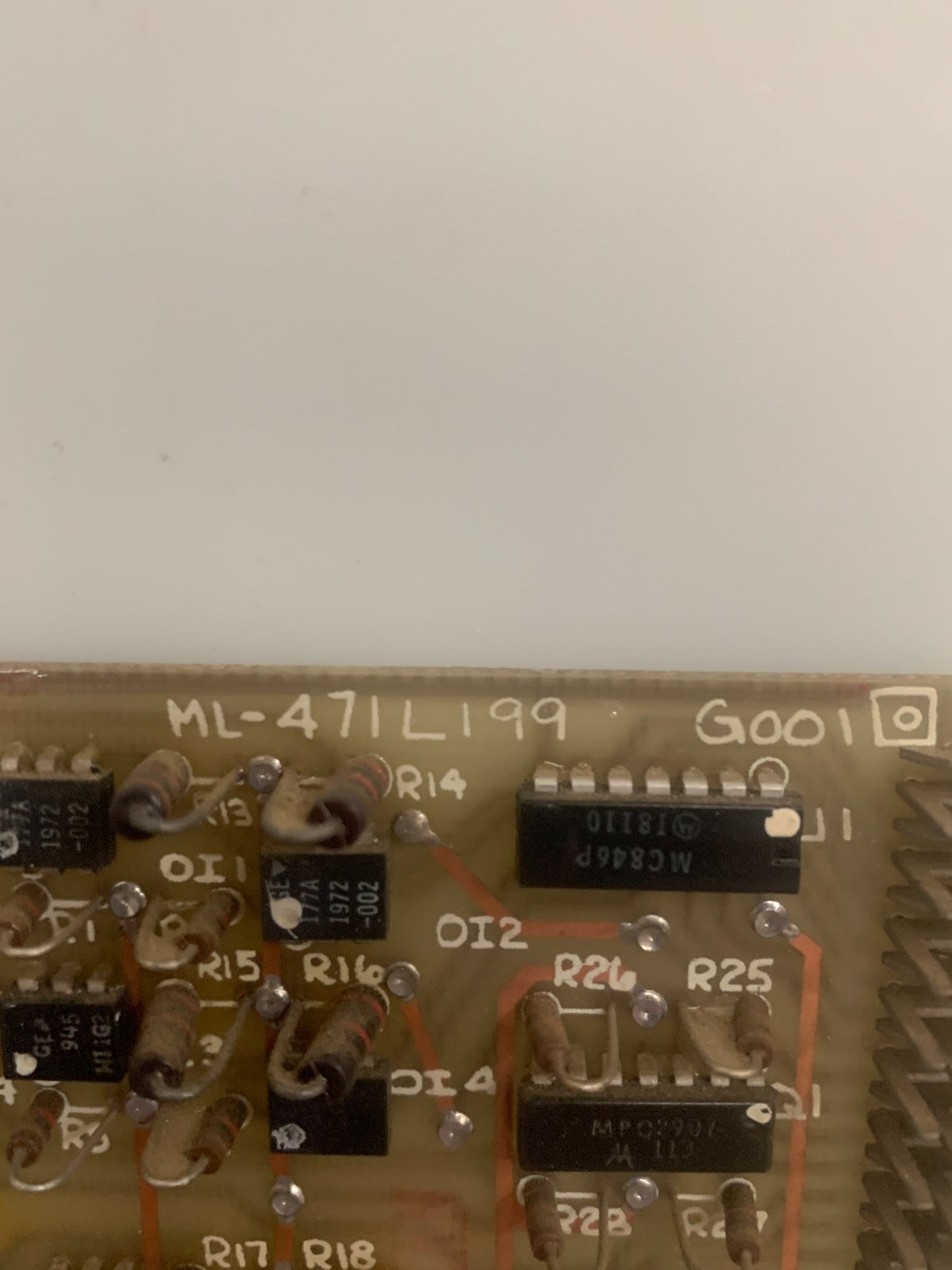 GENERAL ELECTRIC PCB CIRCUIT BOARD ML-471L199 G001