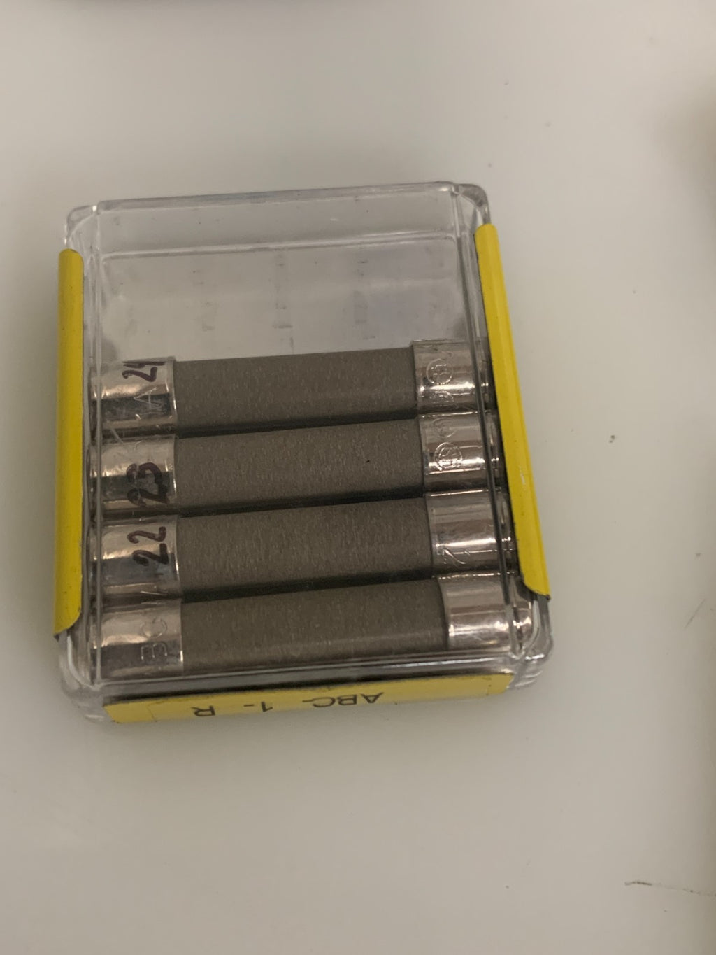 BUSS FUSES ABC-1-R  8 BOX OF 5  1 BOX OF 4  44 FUSES TOTAL2