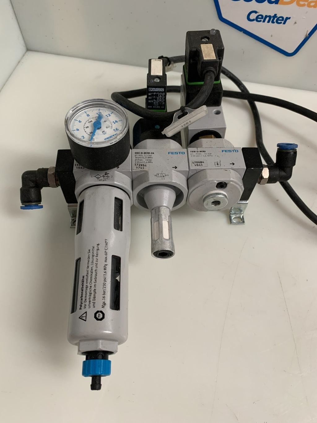 FESTO AIR REGULATOR UNIT  1X159635  1X10773  1X172956  1X170684  1X3666651
