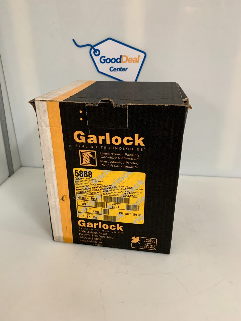 GARLOCK 3/4" 5LBS FLUID SEALING PACKING #5888