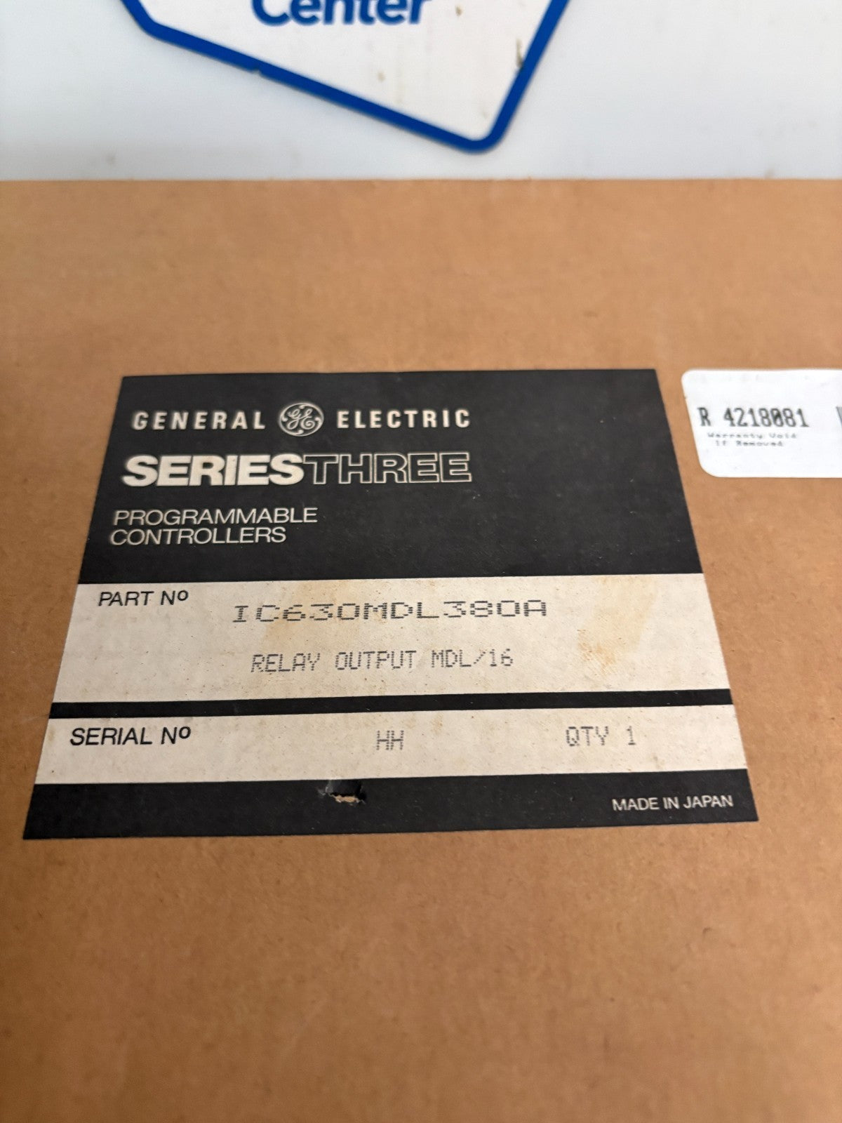 GENERAL ELECTRIC SERIES THREE RELAY OUTPUT MDL/16 