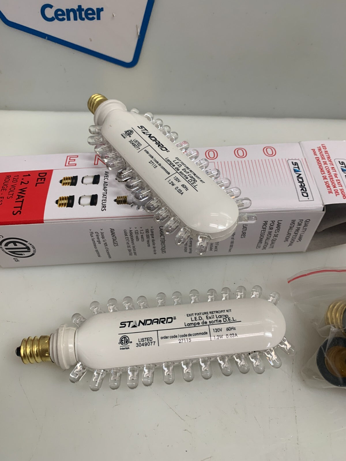 Lot of 12 Standard ENS-200 LED Exit Bulb 1.2W 120V 60Hz 0.03A
