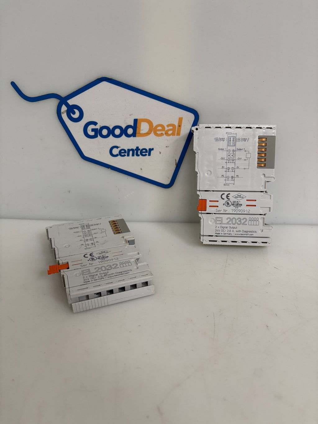 LOT OF 2 BECKHOFF 2X DIGITAL OUTPUT 24V DC EL2032