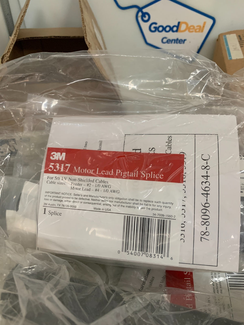 LOT OF 2  3M MOTOR LEAD PIGTAIL SPLICE #53172