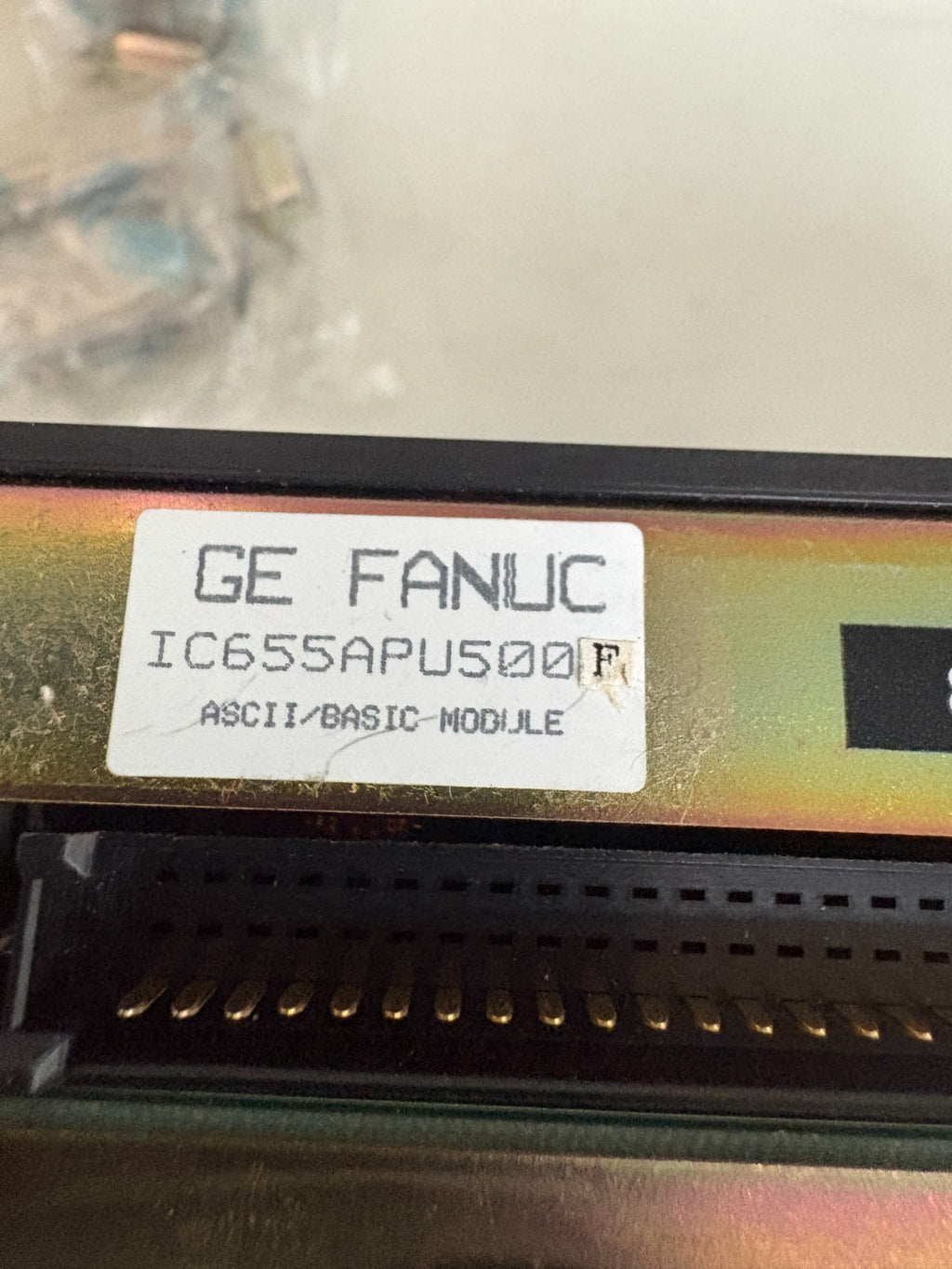 GE FANUC ASCII/BASIC MODULE IC655APU500F3