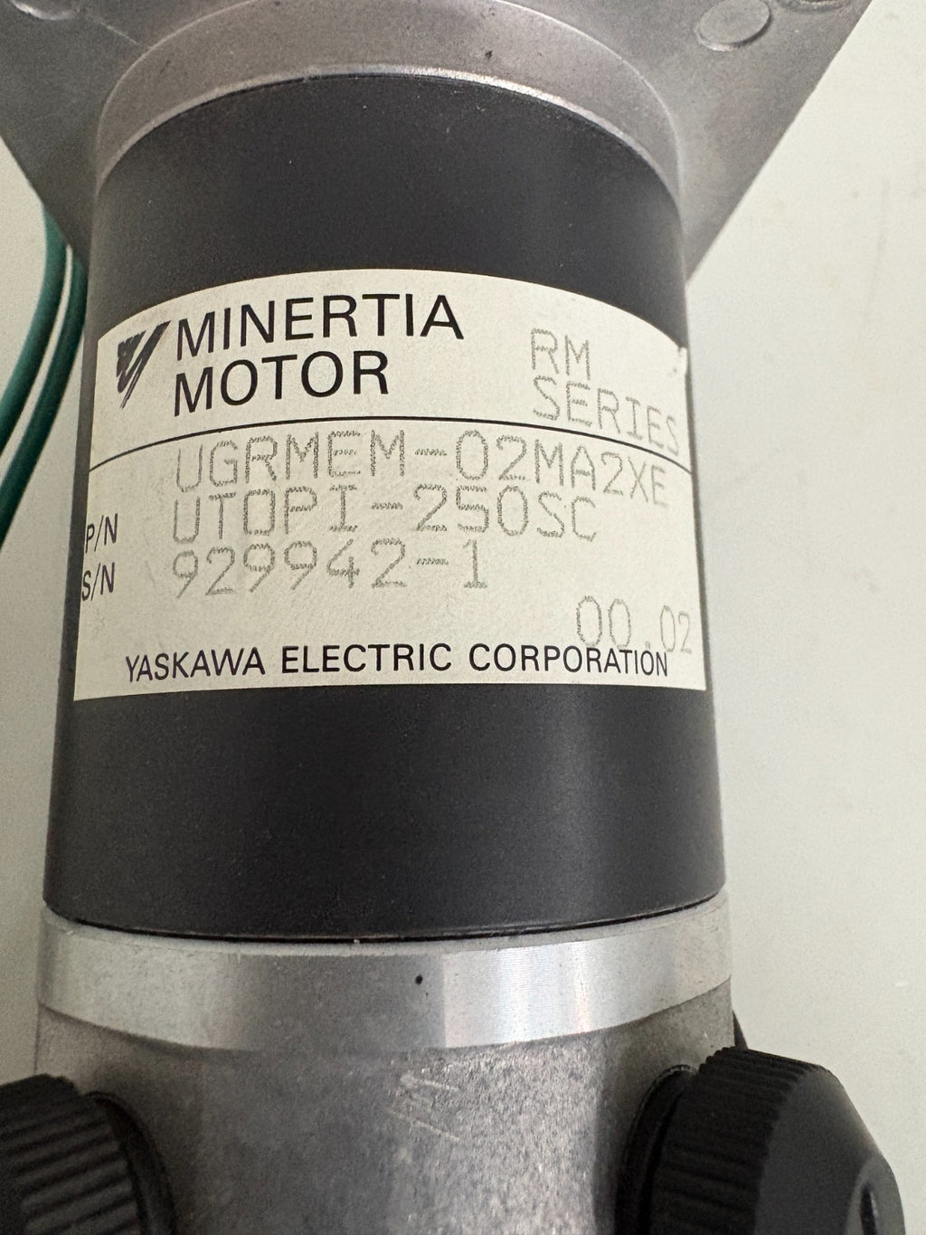 YASKAWA MINERTIA MOTOR 4GRMEM-02MA2XE #UTOPI-250SC2