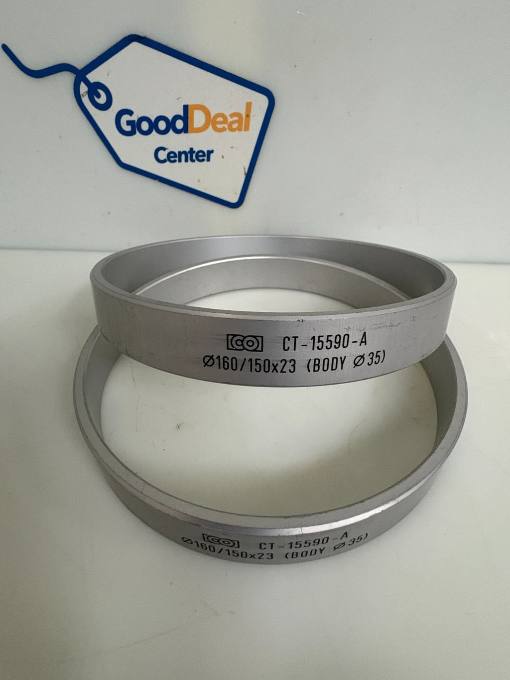 LOT OF 2 COMBI TOOL ALUMINIUM RING CT-15590-A 160/150 X 23 (BODY 35)