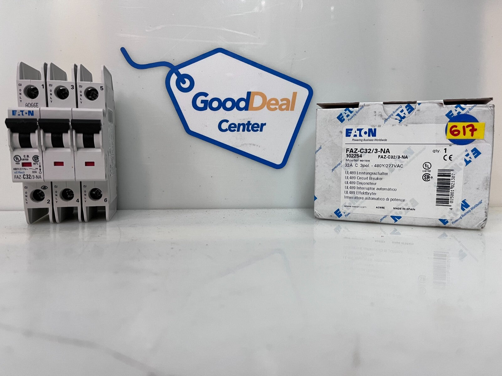 EATON 32A Circuit Breaker FAZ-C32/3-NA / FAZC323NA