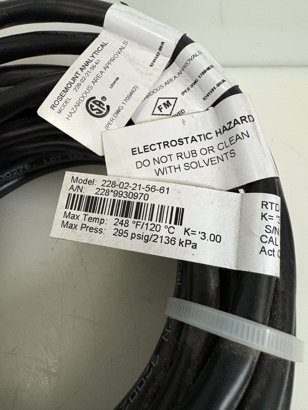 ROSEMOUNT ANALYTICAL CONDUCTIVITY SENSOR 228-02-21-56-61