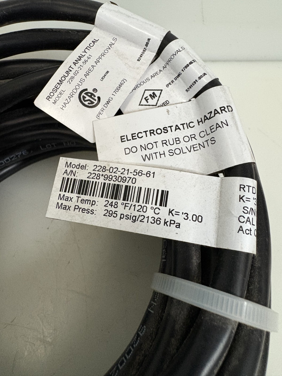 ROSEMOUNT ANALYTICAL CONDUCTIVITY SENSOR 228-02-21-56-61