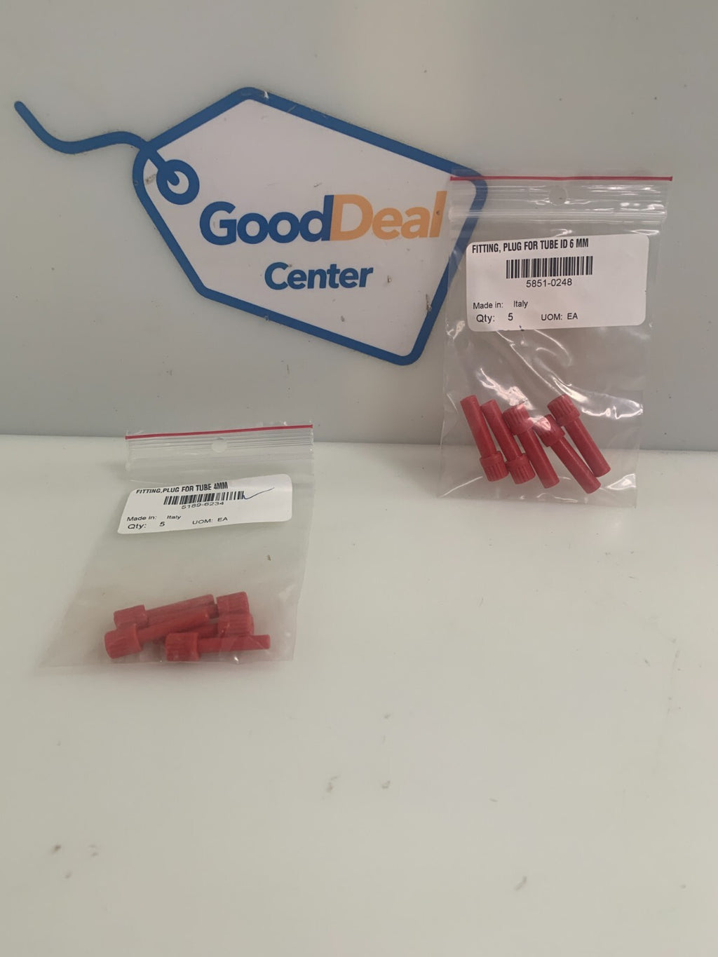 HP SCITEX PLUG 4 MM 5189-6234 5 IN BAG PLUG 6MM 5851-0248 5 IN BAG