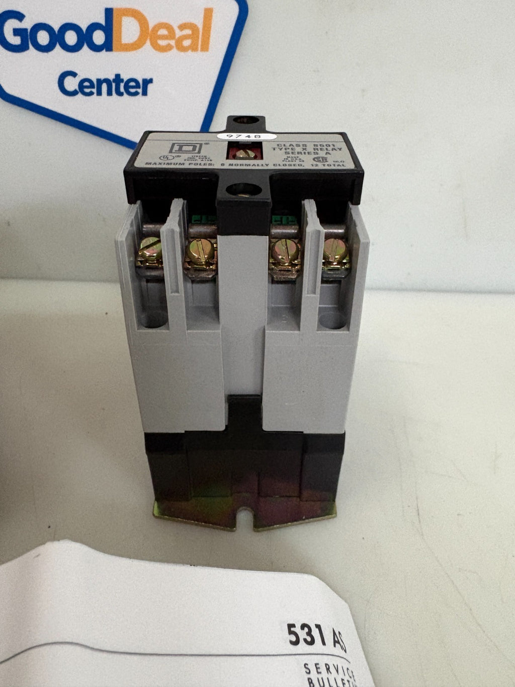 SQUARE D TYPE X RELAY XD 202