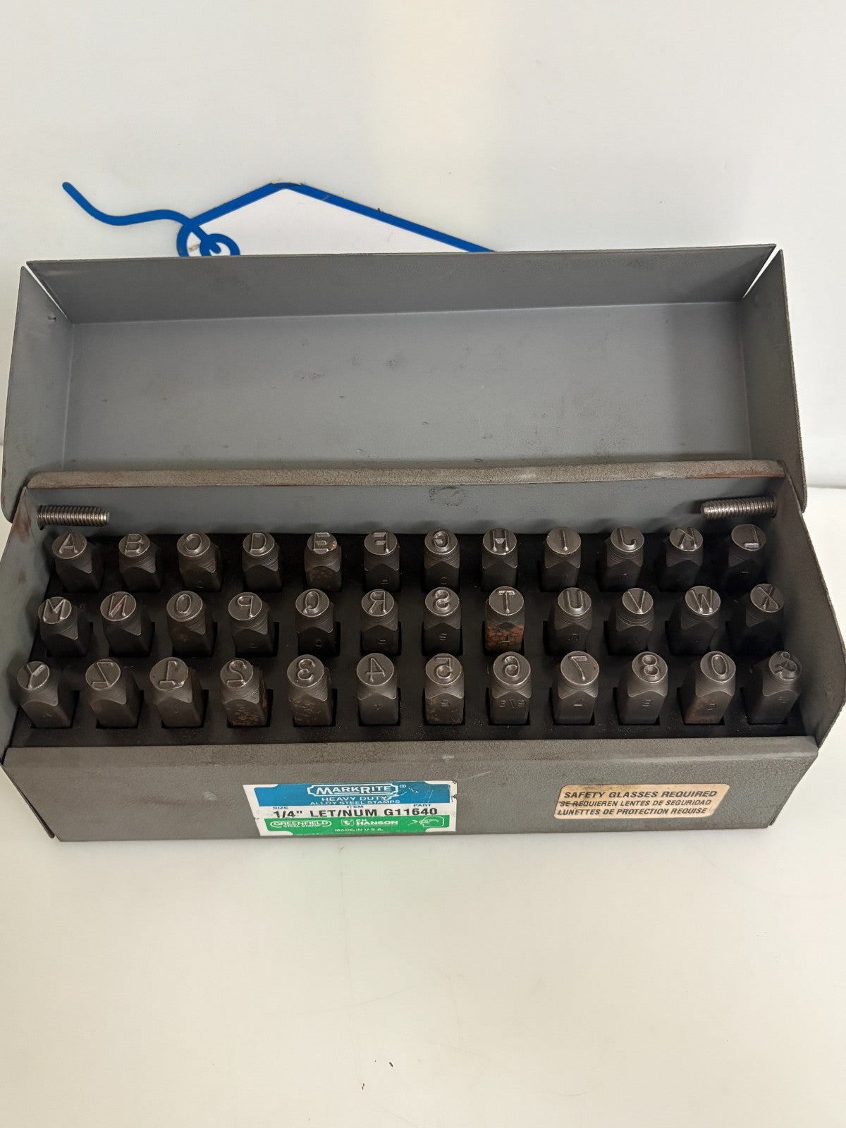 HANSON GREENFIELD MARKRITE HEAVY DUTY LET/NUM G11640 STAMPS2