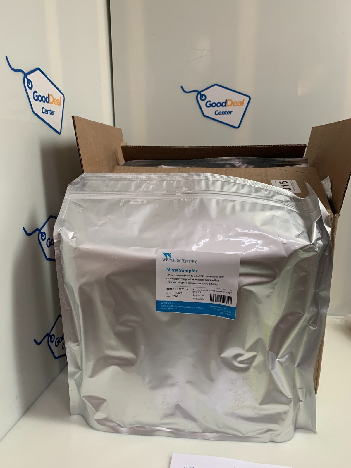 WEBER SCIENTIFIC  MegaSampler  DE Neutralizing Broth 3070-10  (Box of 100)