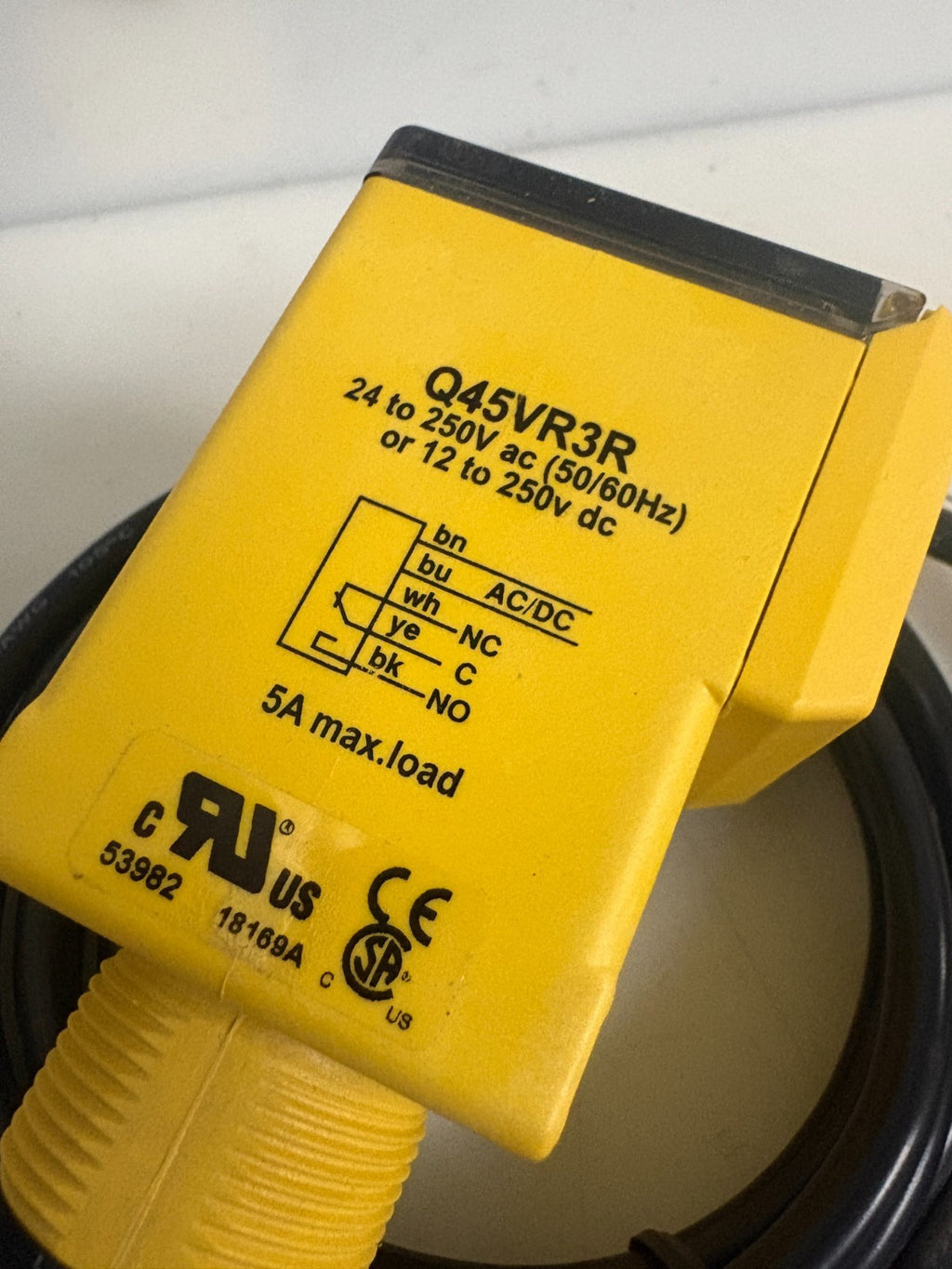 BANNER OPPOSED PHOTOELECTRIC SENSOR Q45VR3R #53982 2