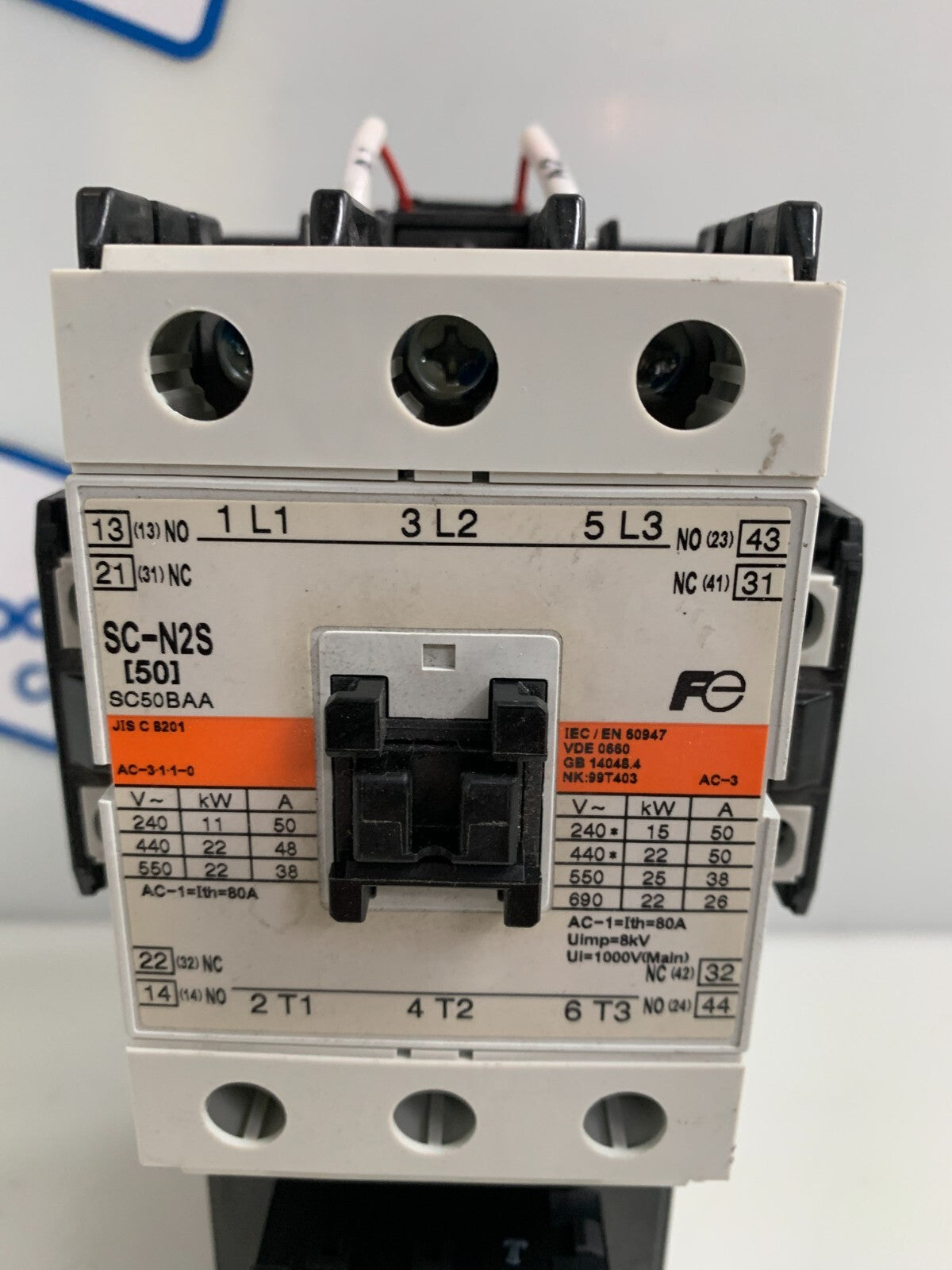 FUJI MAGNETIC CONTRACTOR SC-N2S W/ THERMAL OVERLOAD RELAX TR-N3/31