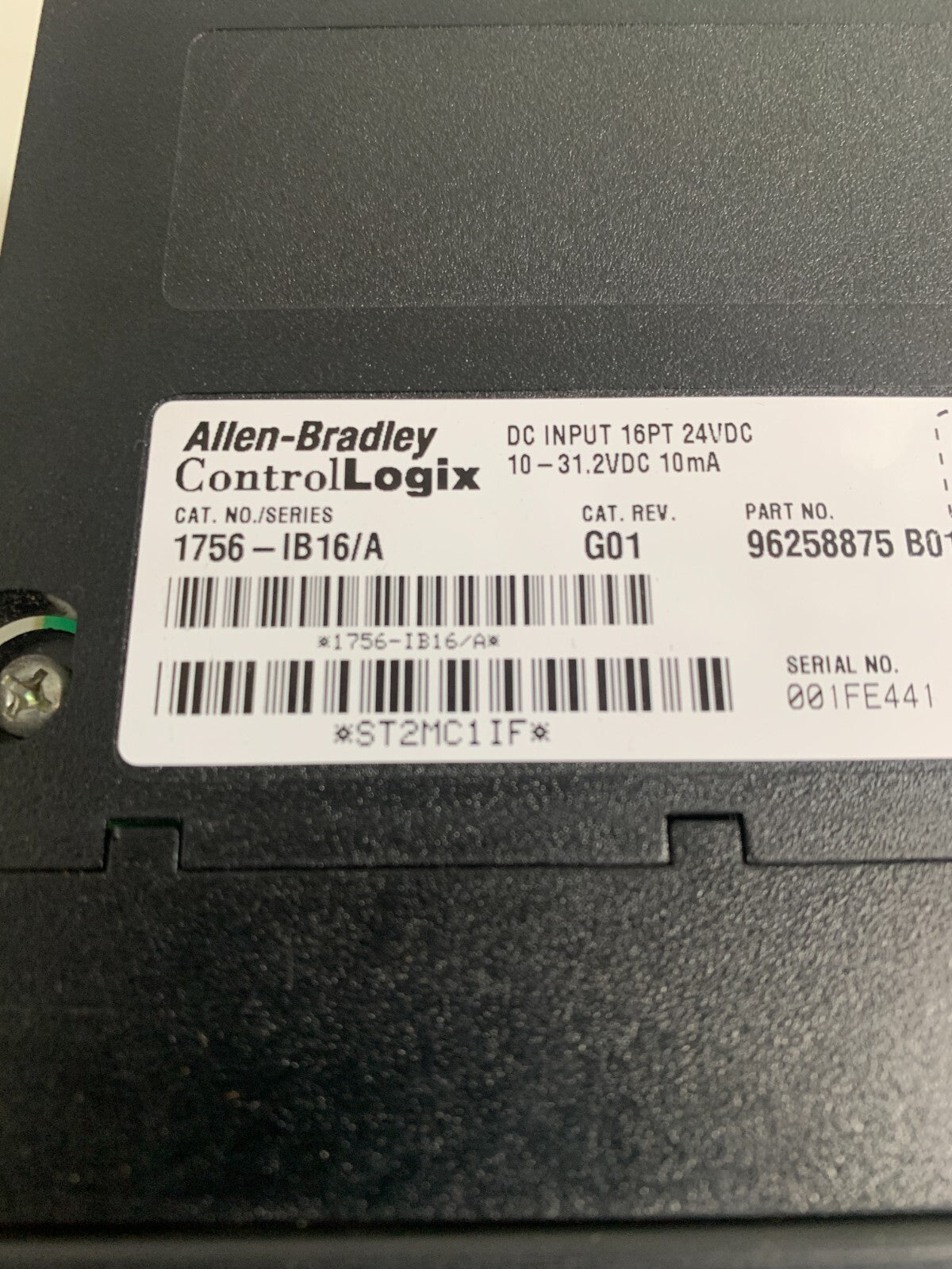 ALLEN BRADLEY CONTROL LOGIX INPUT MODULE 1756-IB161 SERIE A
