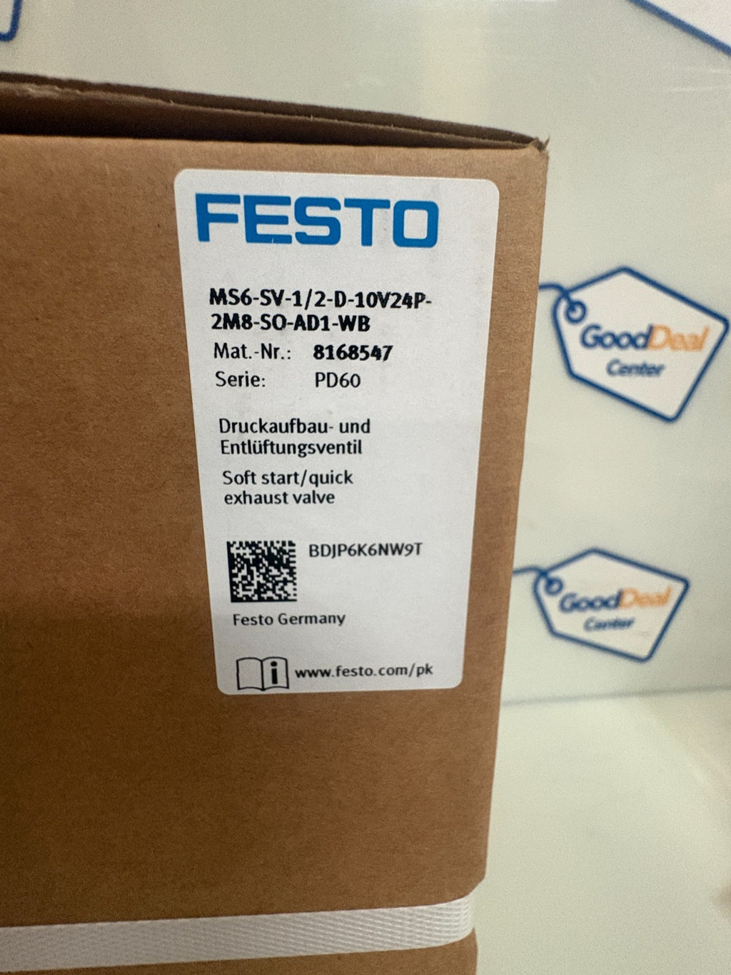 FESTO EXHAUST VALVE MS6-SV-1/2-D-10V24P-2M8-S0-AD1-WB #81685471