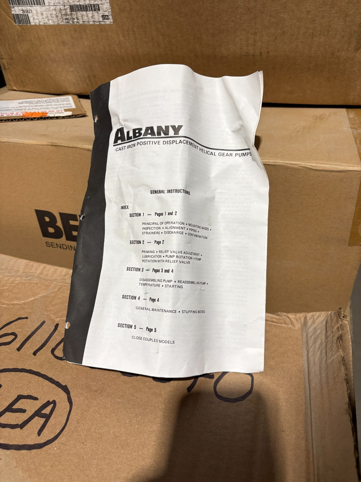ALBANY PLAD CAST IRON POSITIVE DISPLACEMENT HELICAL GEAR PUMPS 10GB11315