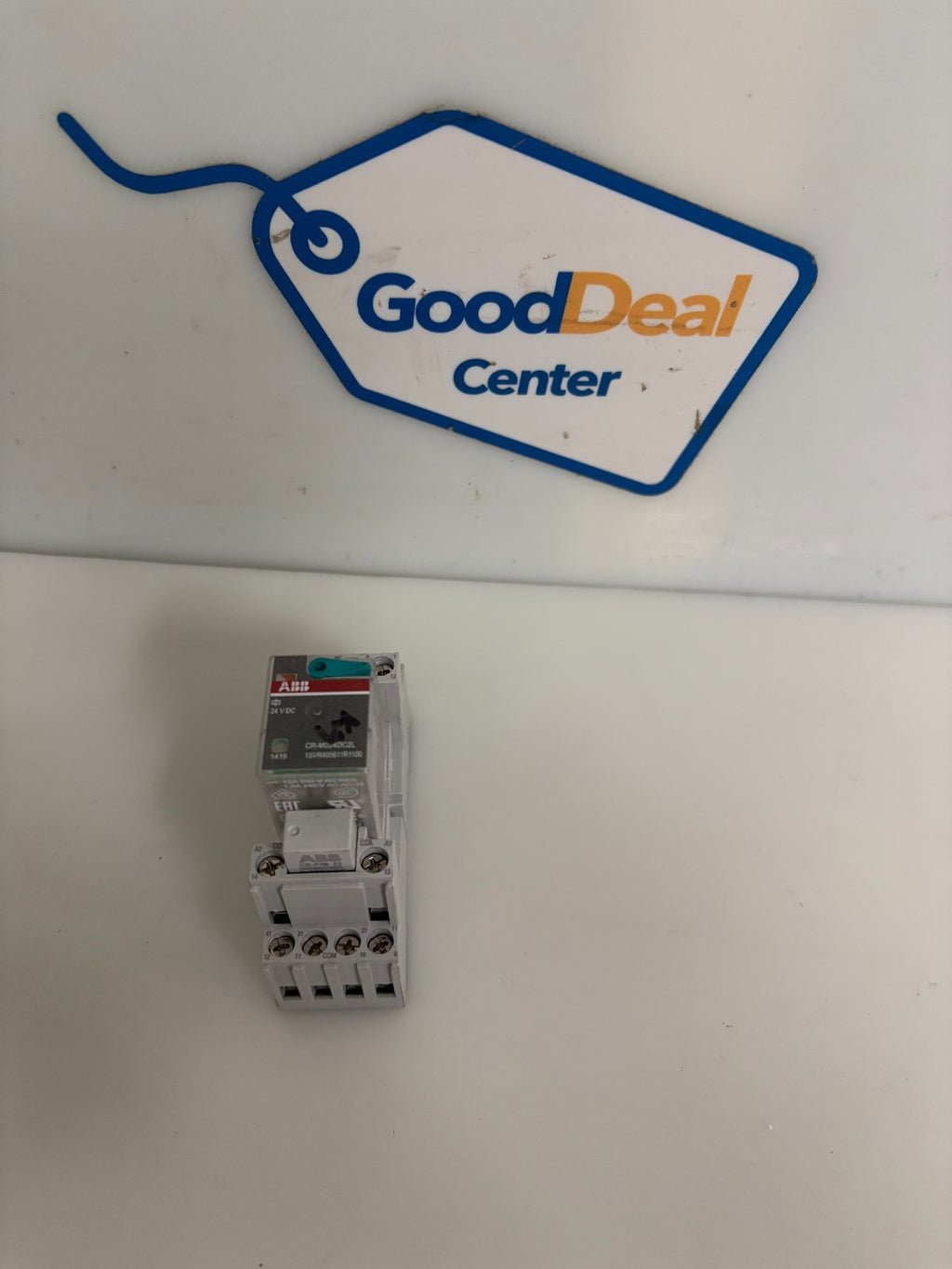 ABB RELAY MODULE CR-M024 DC2L W/ABB CR-M4SS BASE AND CR P/M22 PROTECTIVE MODULE