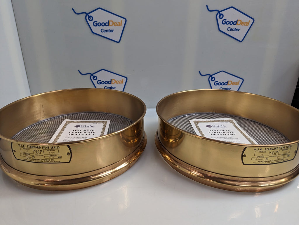 New Brass Dual Manufacturing No. 12 US Standard Sieve 0.0661 in/1.70 mm0