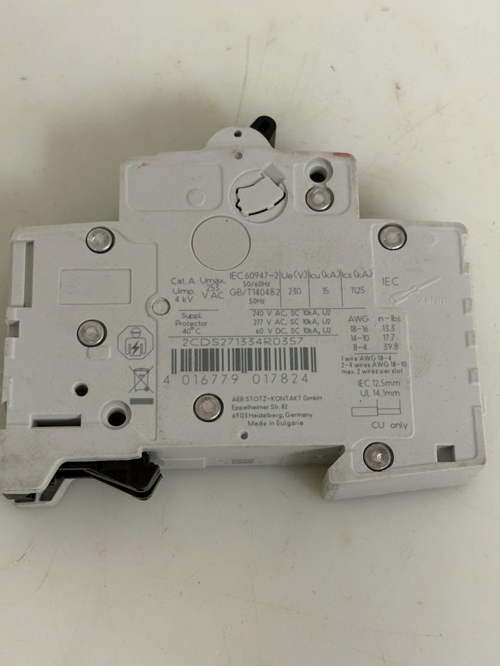 ABB CIRCUIT BREAKER ST201M K 10 A 
