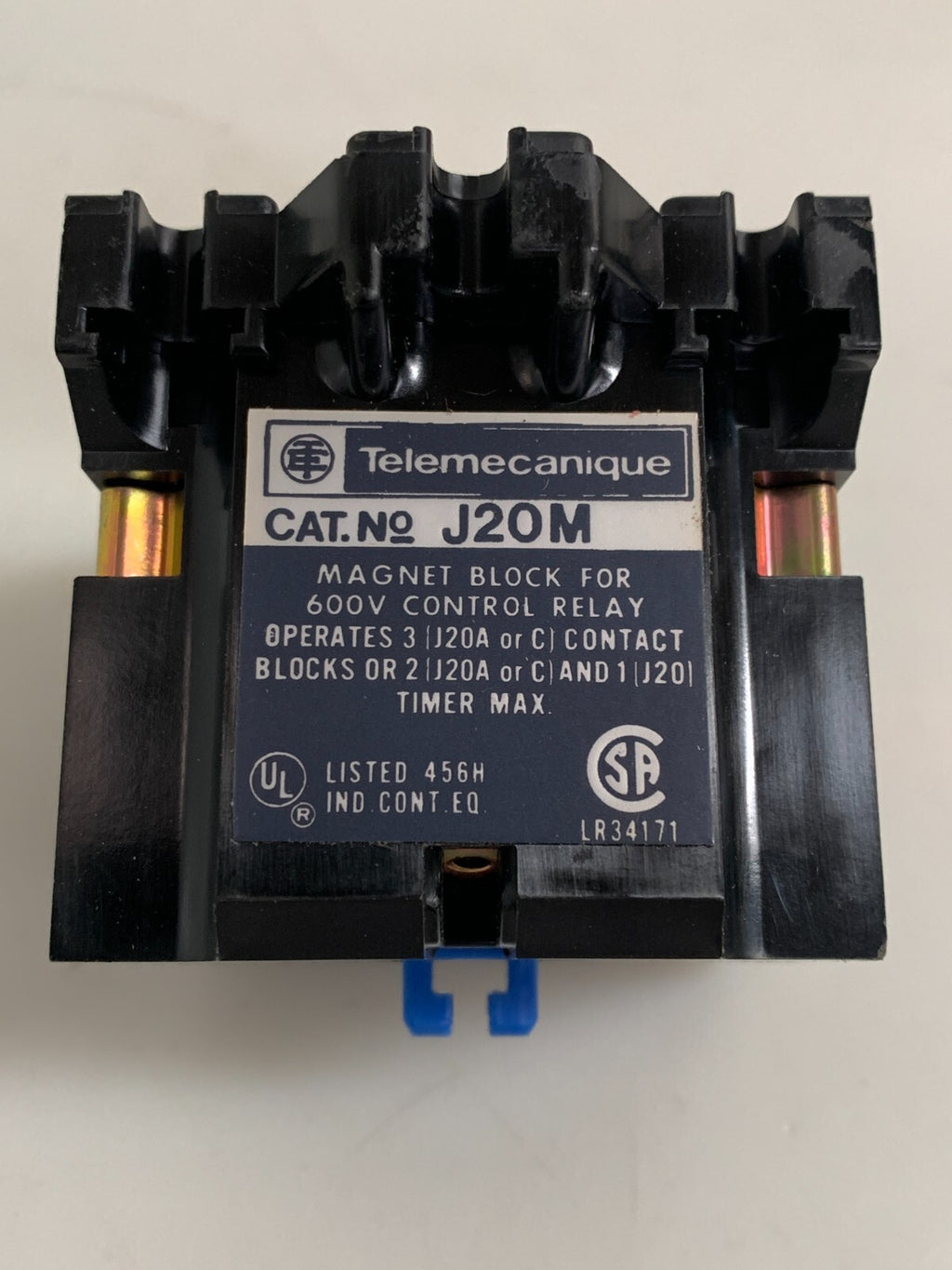 TELEMECANIQUE (GOULD) MAGNET BLOCK J20M FOR 600V CONTROL RELAY