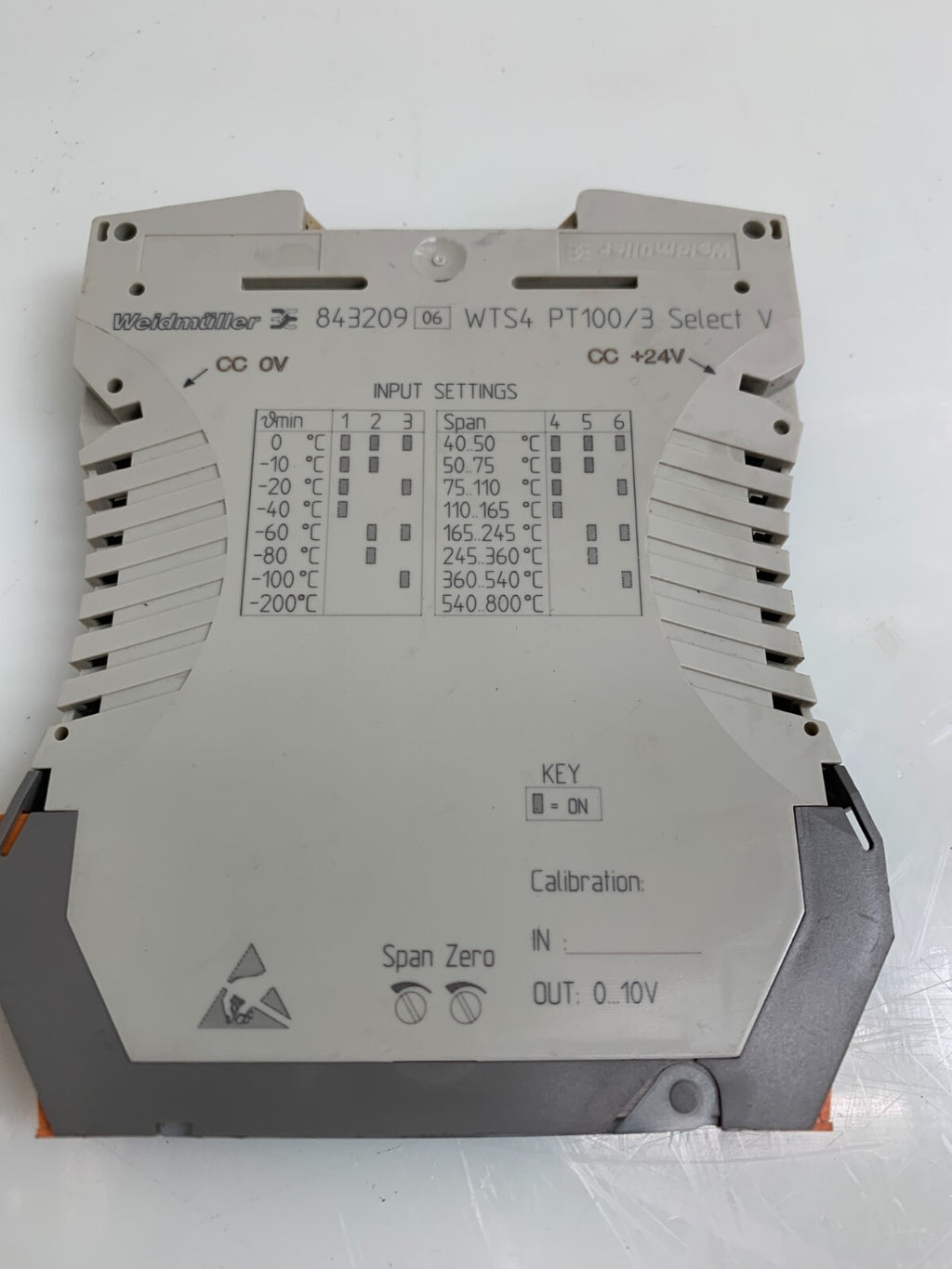 WEIDMULLER  WTS4 PT100/3 Temperature Transmitter  8432091