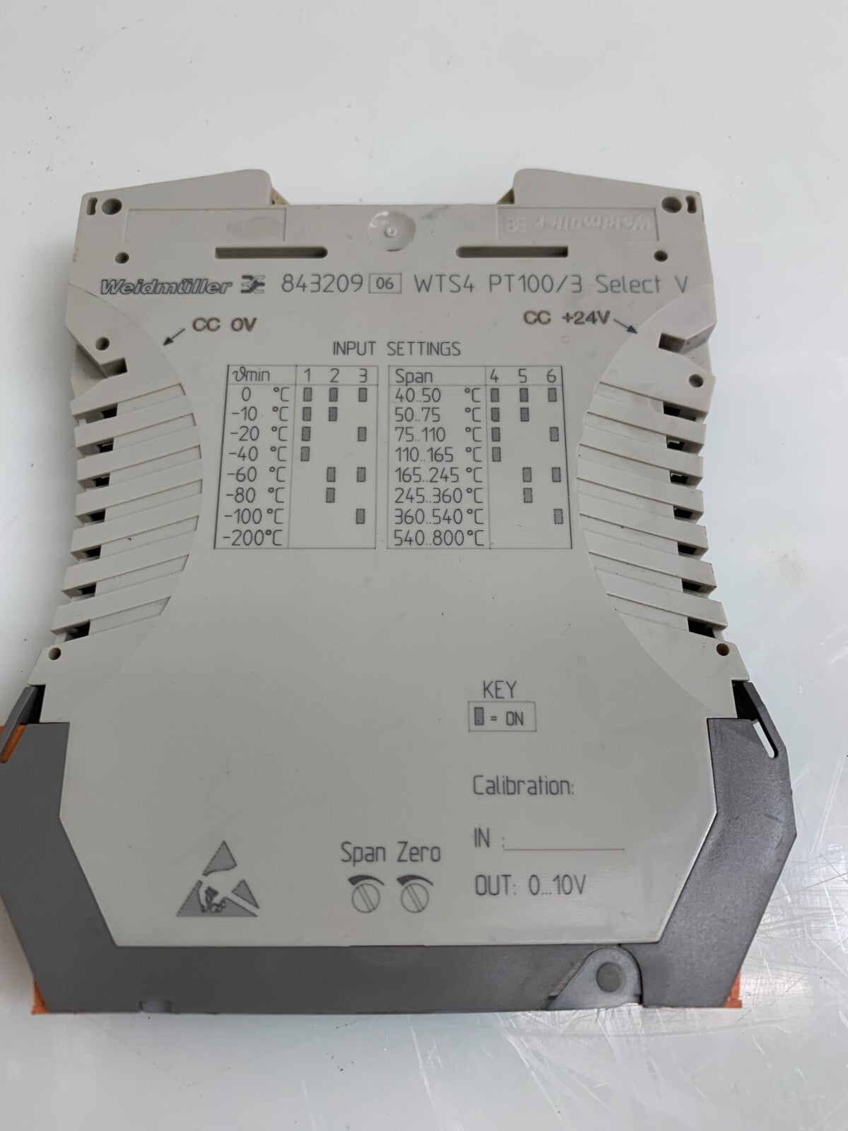 WEIDMULLER  WTS4 PT100/3 Temperature Transmitter  8432091