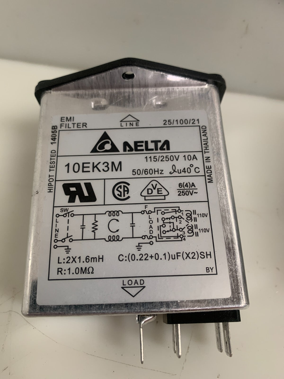 LOT OF 2 DELTA EMI FILTER 10 EK 3M1