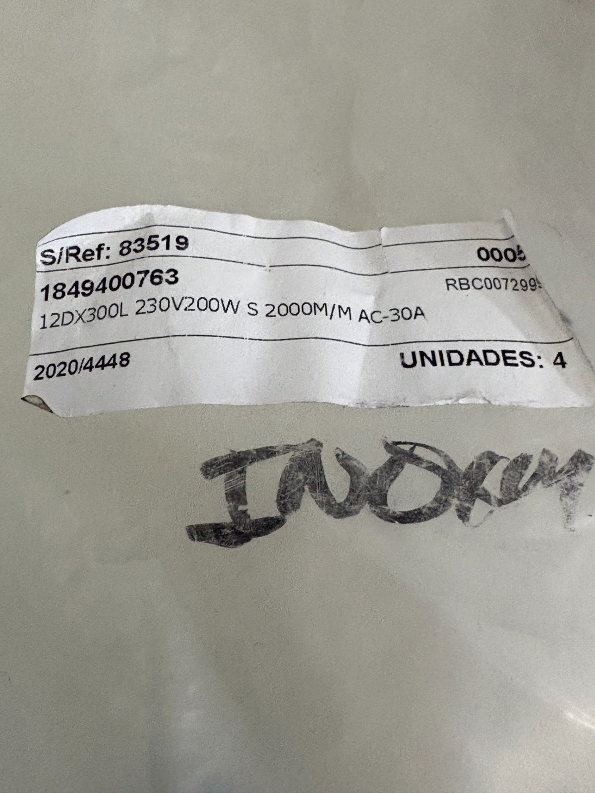 LOT OF 4 HEATER ROD ELEMENT 12" 12DX300L 230V 200W