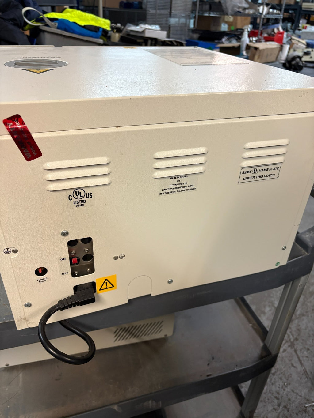 TUTTNAUER AUTOCLAVE STEAM STERILIZER MODEL 2340M-B/L
