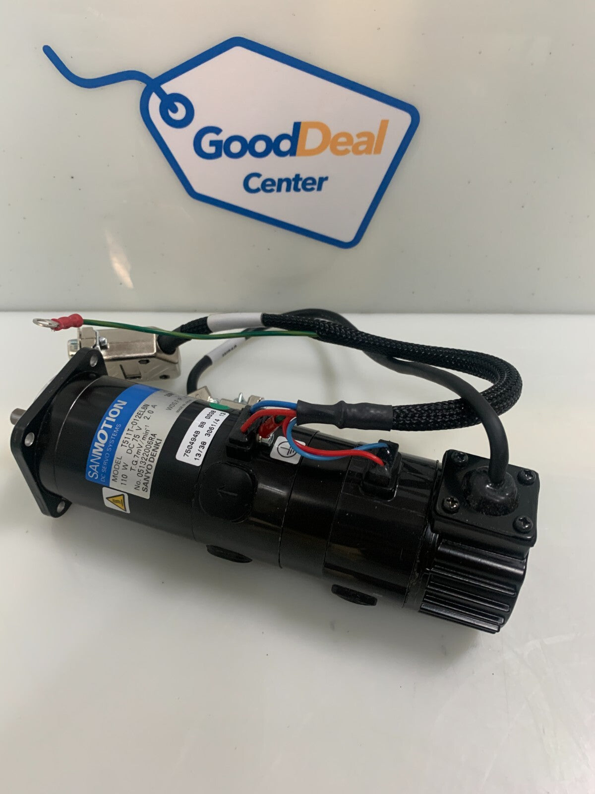 Sanyo Denki T511T-012EL8N 110W DC 75V Servo Motor
