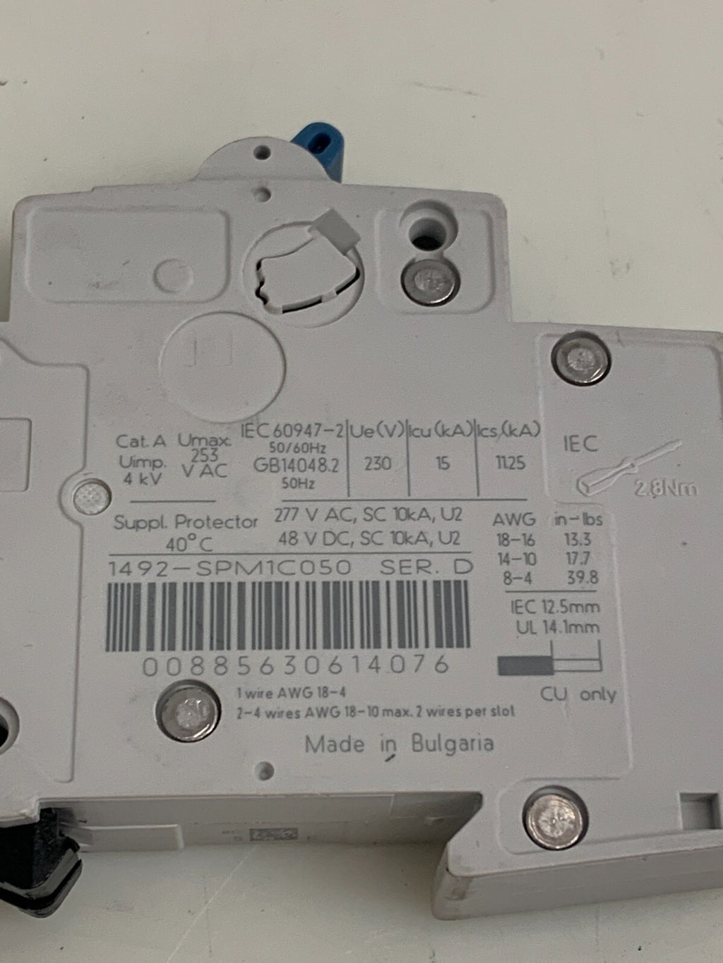 ALLEN BRADLEY  Circuit Breaker  1492-SPM1C050