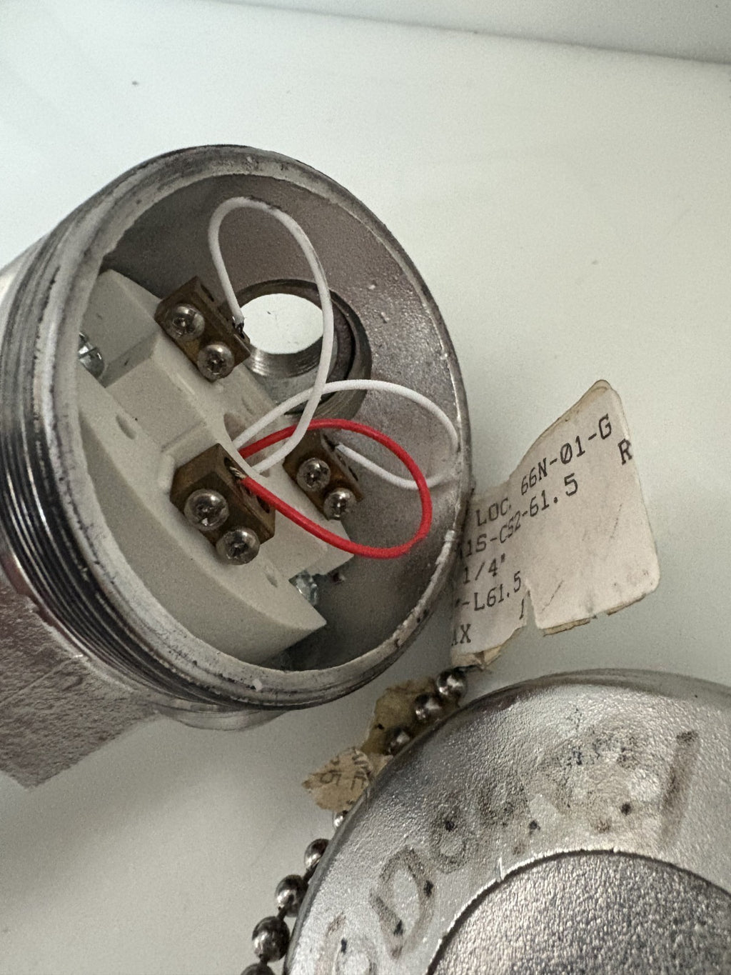 WELL 60" THERMOCOUPLE STAINLESS STEEL RL55 SPRIND LOADED RTD ASSY W/INTEMPCO