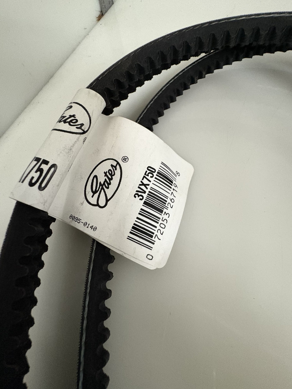 LOT OF 3 GATESV BELT 75" 3VX7502