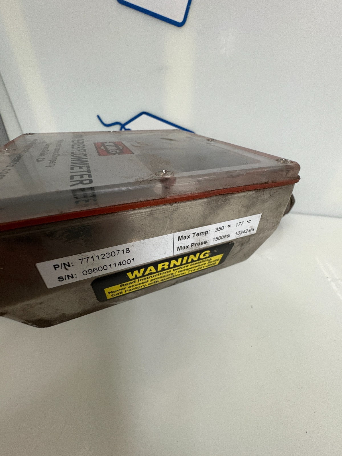 KING INSTRUMENT 7700 FLOWMETER 7711230718