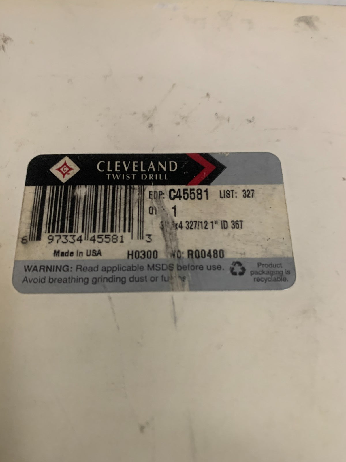 LOT OF 4 CLEVELAND METAL SLITTING SAW BLADE HSS U SA G240 4X3/16X1