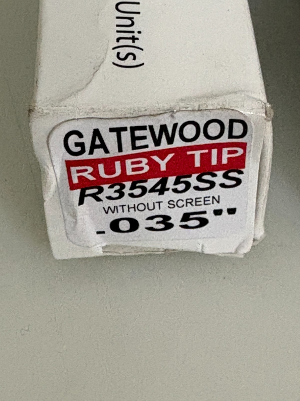 LOT OF 4 GATEWOOD RUBY TIP NOZZLE .035 R3545SS